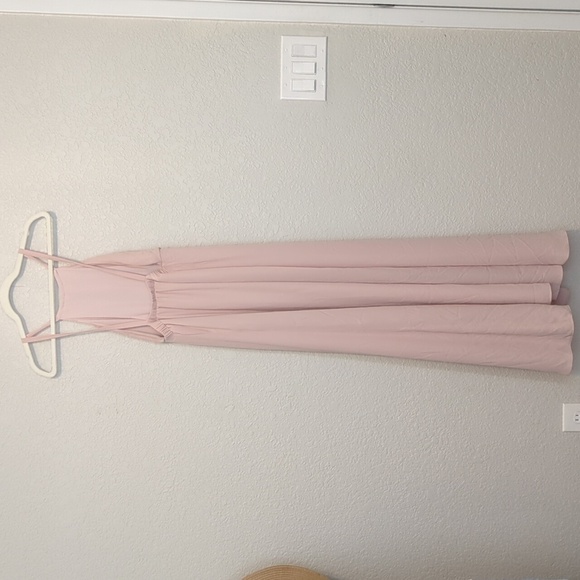 Show Me Your MuMu Amanda blush sleeveless backless halter maxi dress - Picture 9 of 11